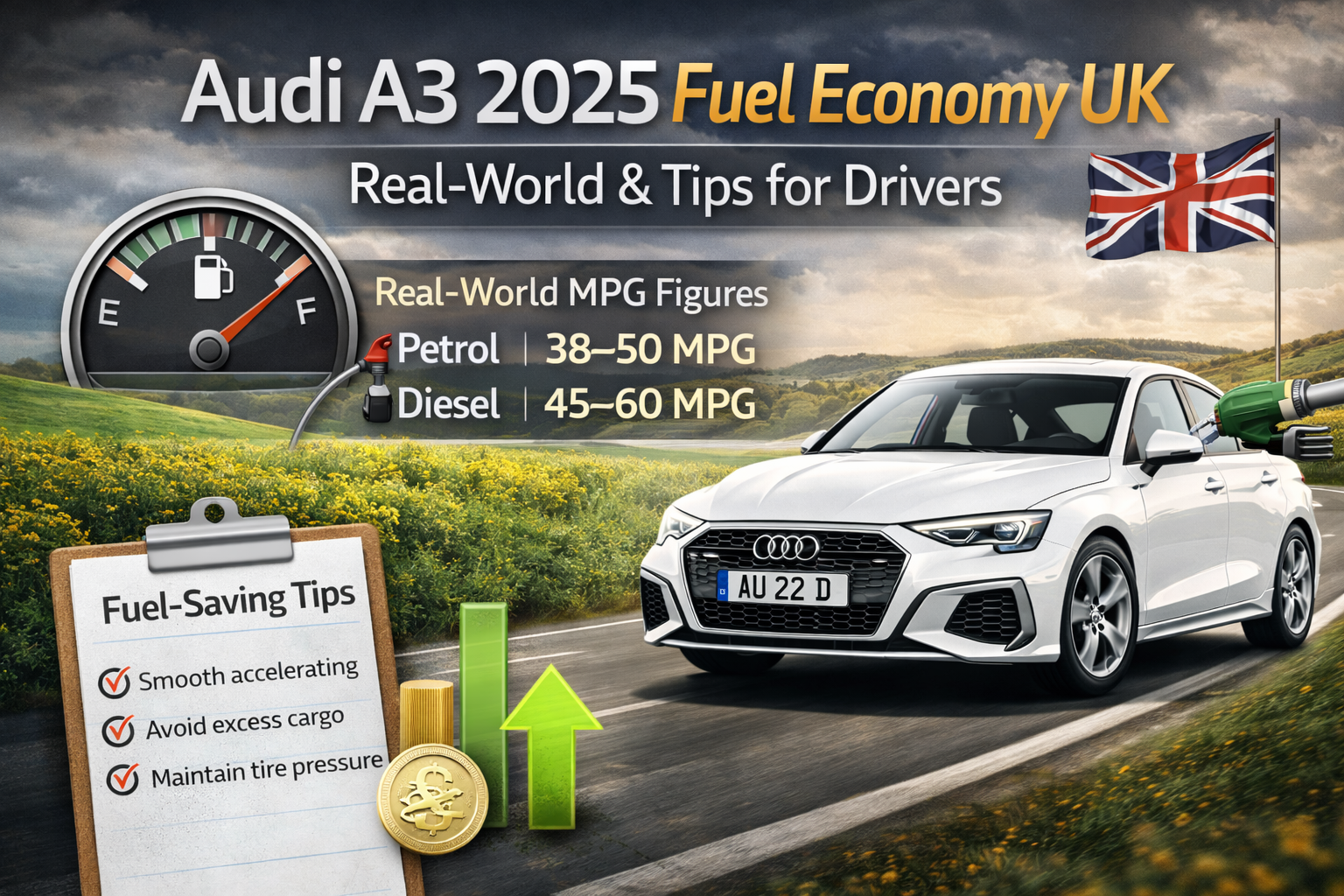 Audi A3 2025 Fuel Economy UK: Real-World & Tips for Drivers